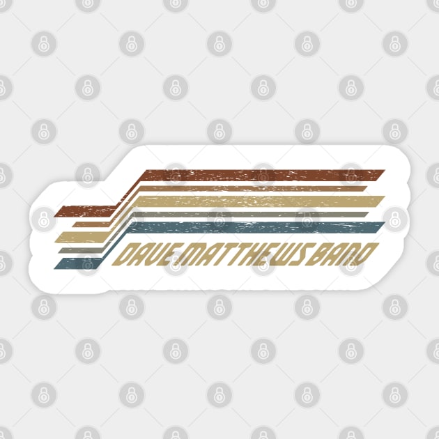 Dave Matthews Band Stripes Sticker by orovein